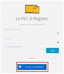 ACCEDI ALLA TUA PEC visual data 3