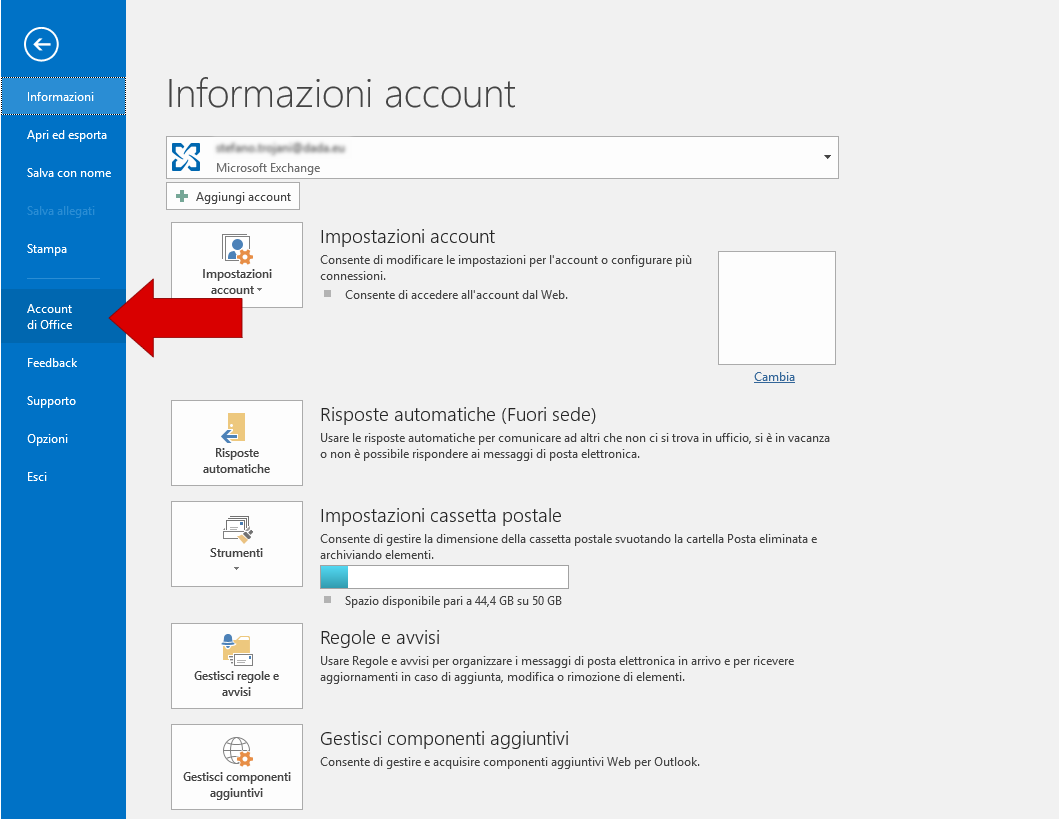 SCARICA LA POSTA SU OUTLOOK SENZA CANCELLARLA DAL SERVER