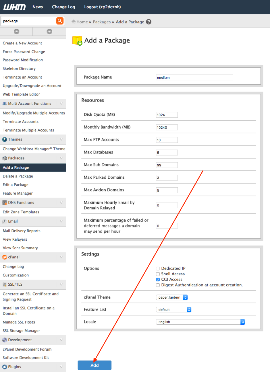 configurazione-hosting-reseller-5-package