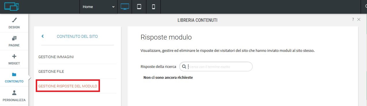 Simply - gestione risposte modulo