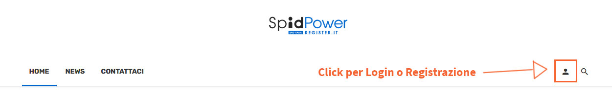 Login Registrazione spidpower