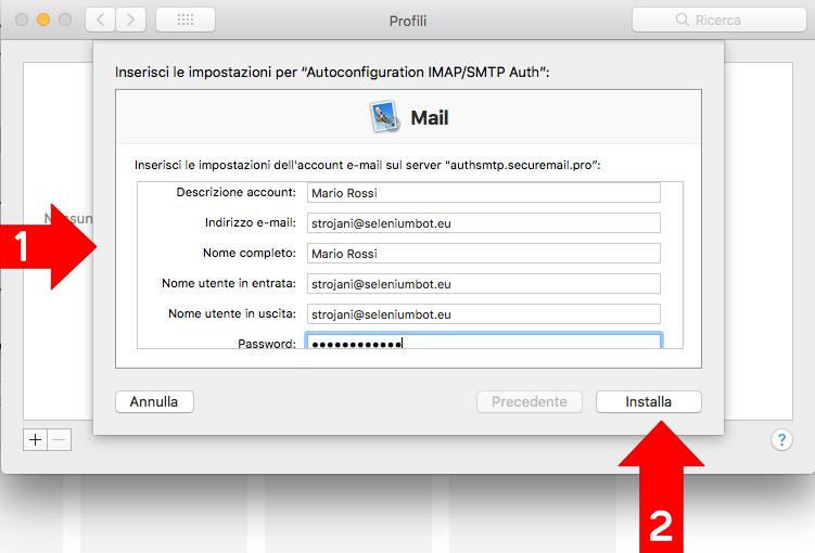 come salvare mail sul mac