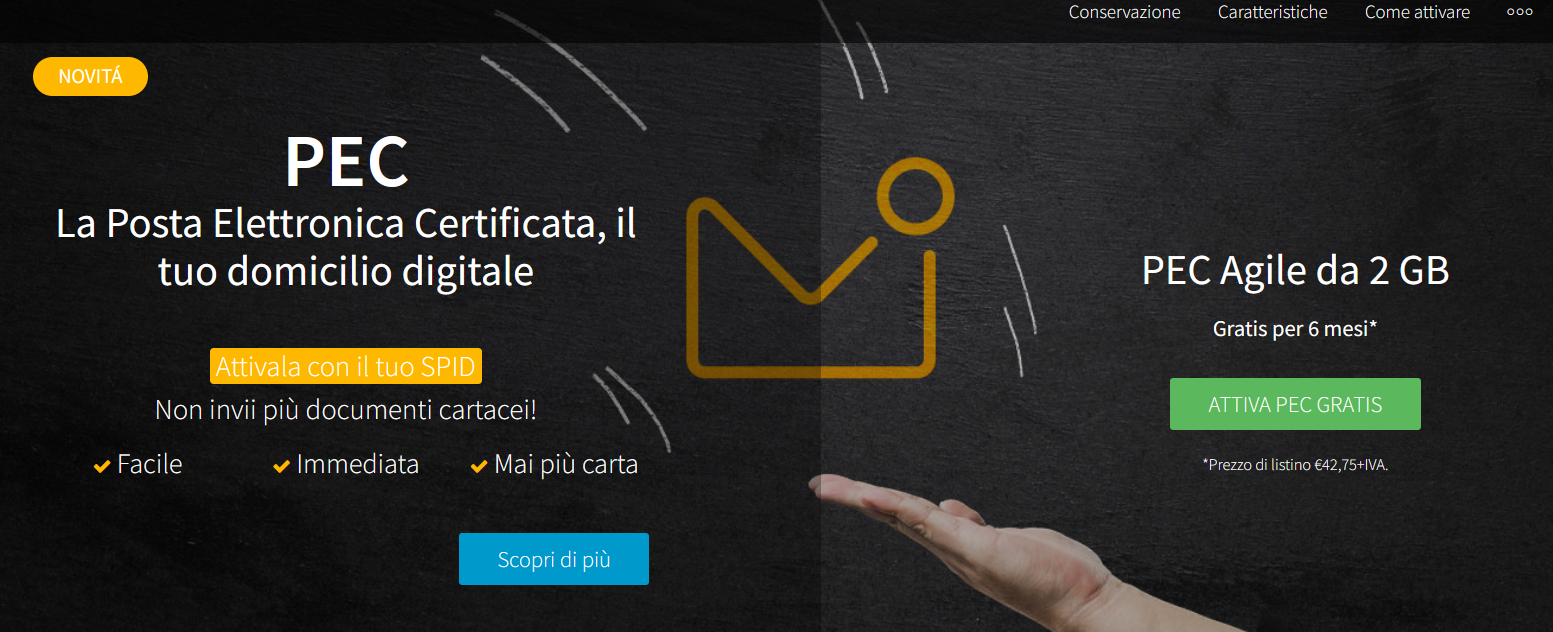 Come attivare un indirizzo PEC con Spid - Register.it